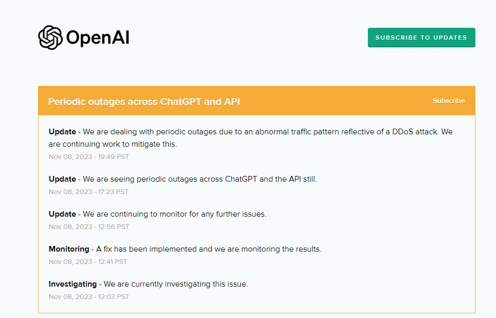 OpenAI shared updates