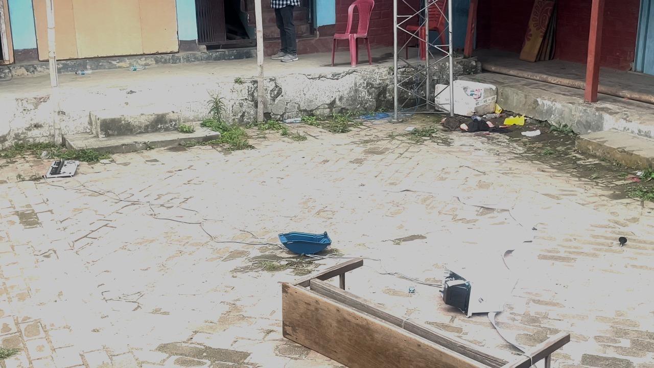 Armed miscreants engage in proxy voting in Imphal, EVM destroyed