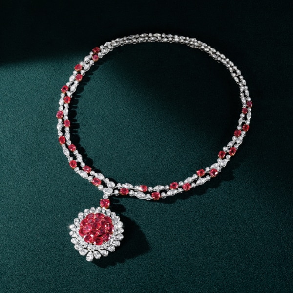 Ruby and diamond necklace, Alok Lodha Jewels