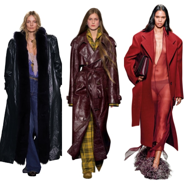 [L-R] Chloé, Burberry, Ferragamo