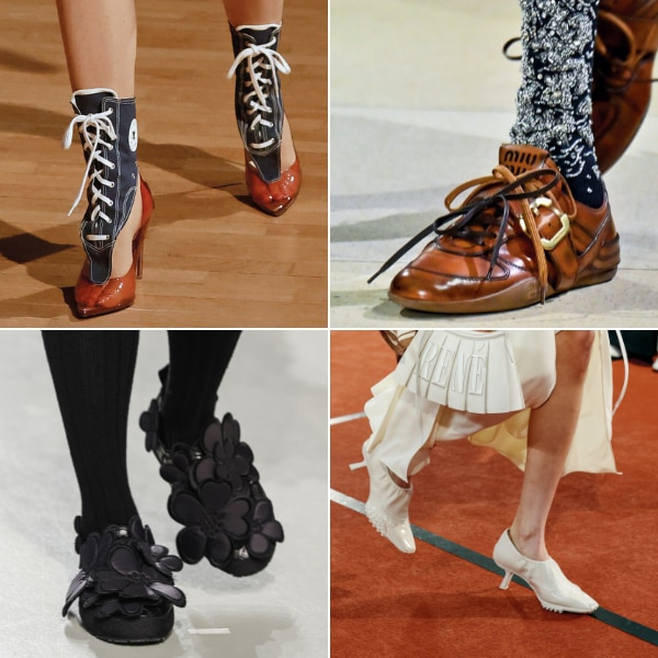 [Clockwise] Julie Kegels, Miu Miu, Lacoste, Cecilie Bahnsen