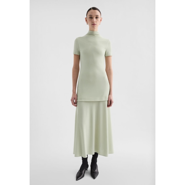 Jil Sander Fluid Viscose High-Neck Dress