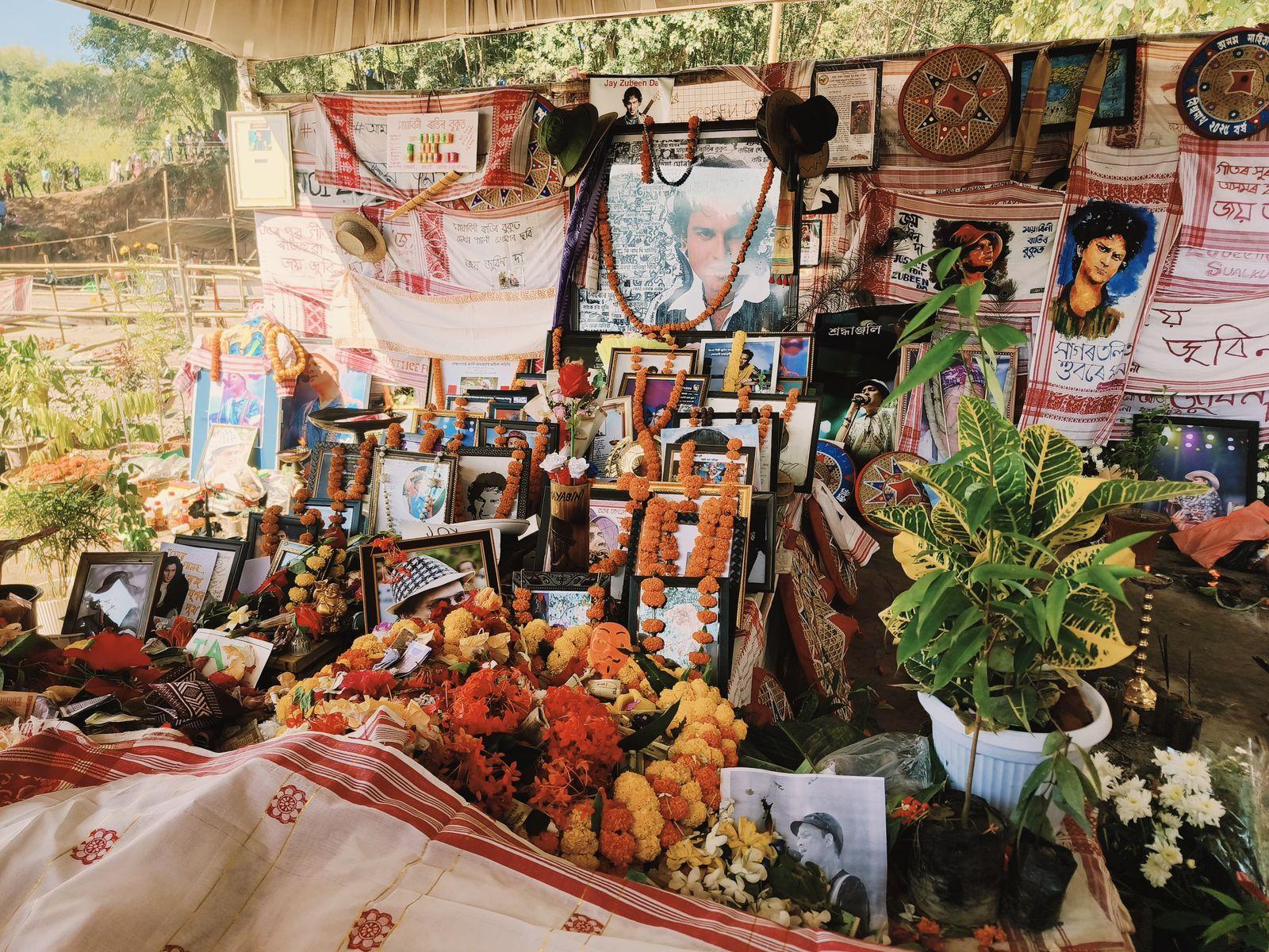 Tributes by the people of Assam and his admirers at Zubeen's Sonapur memorial site