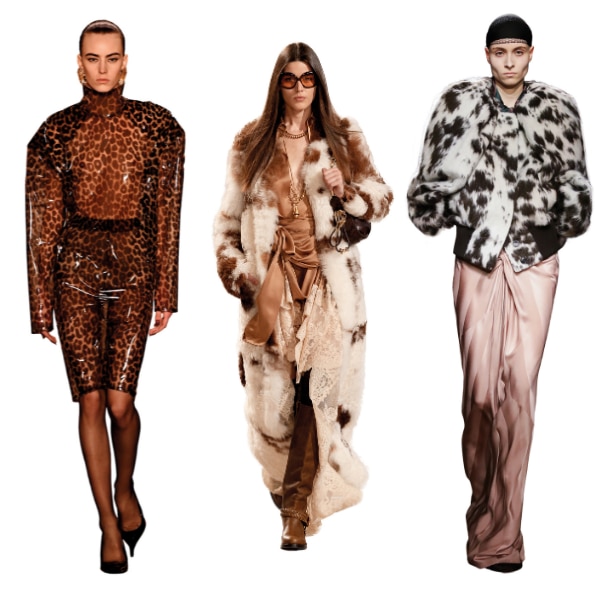 [L-R] Saint Laurent, Zimmermann, Dries Van Noten