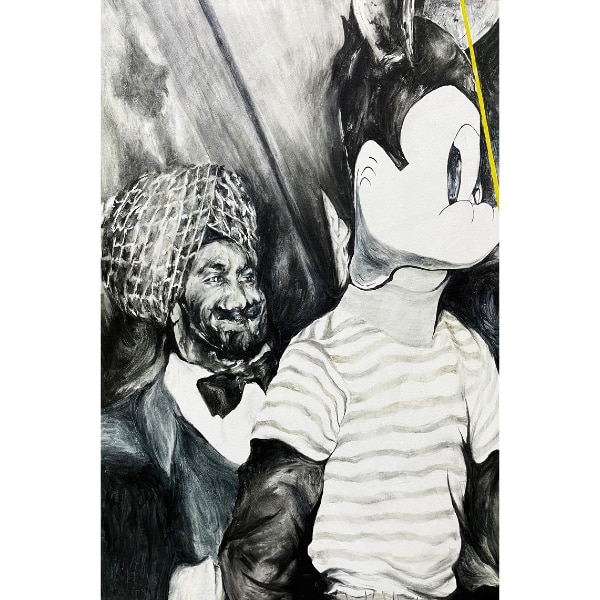 Rave Party (oil on canvas, 2025)