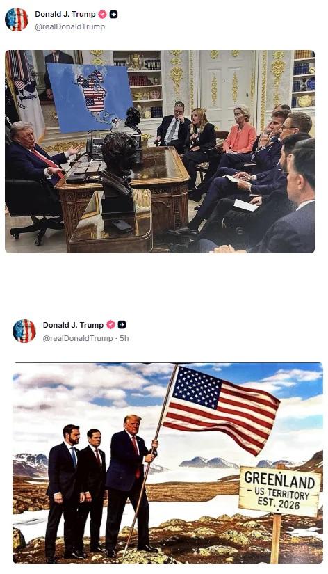 গ্রিনল্যান্ডকে আমেরিকার বলে দাবি ট্রাম্পের 