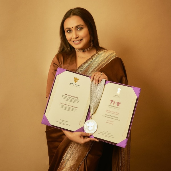 Rani Mukerji with the National Award for Best Actress