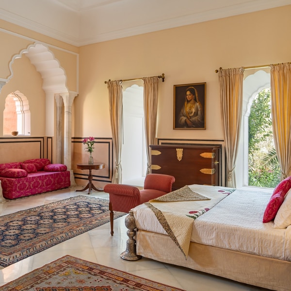 Inside the master bedroom at Naila Fort