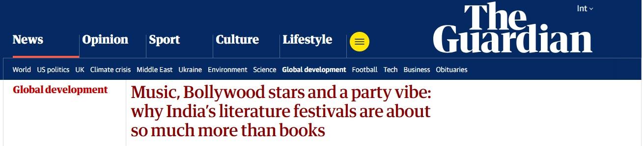 The Guardian की बदली हुई हेडिंग  ​