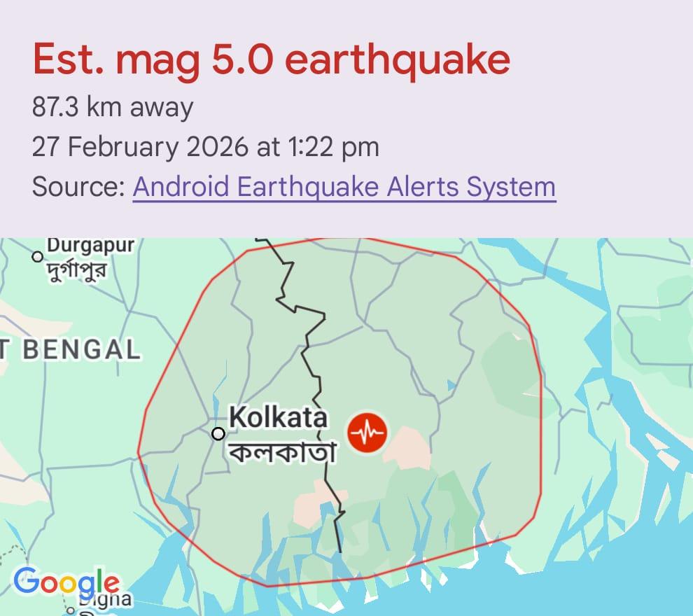 Earthquake In Kolkata 