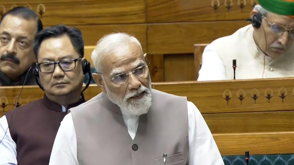 সোমবার লোকসভায় প্রধানমন্ত্রী নরেন্দ্র মোদী।