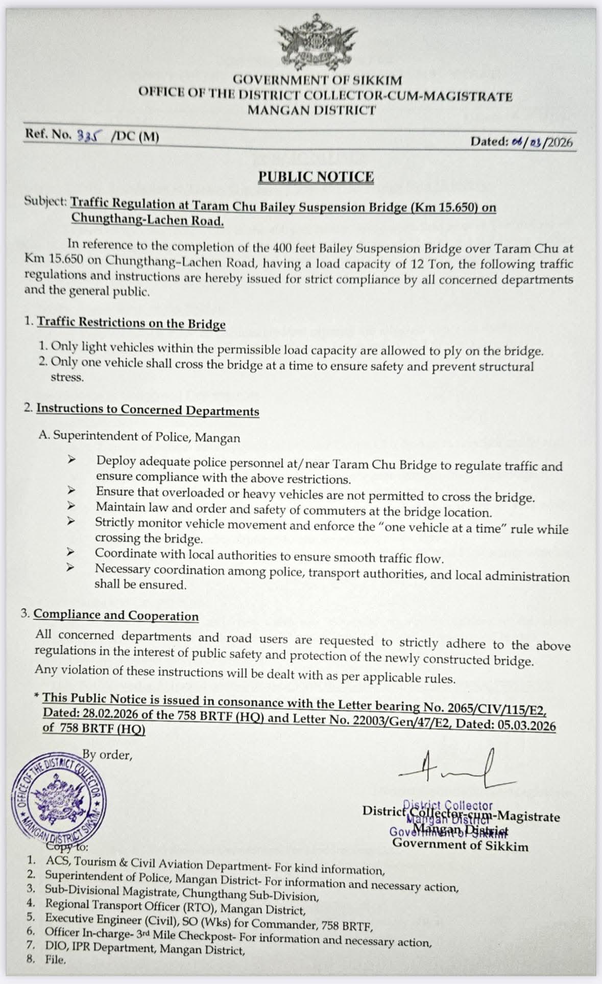 চির ঠান্ডার জায়গা লাচুং