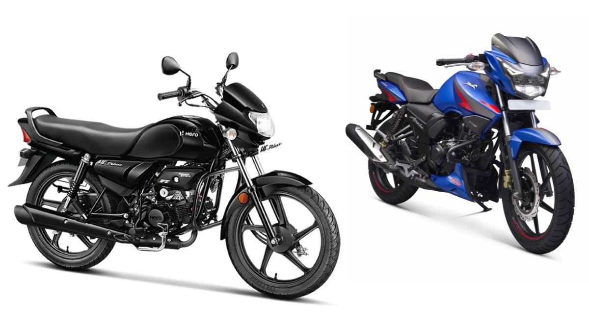 Hero HF Deluxe ও TVS Apache