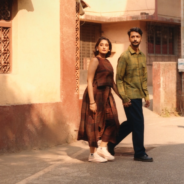 On Prernaa: Outfit, Something Sustainable On Rohan: Shirt, Something Sustainable