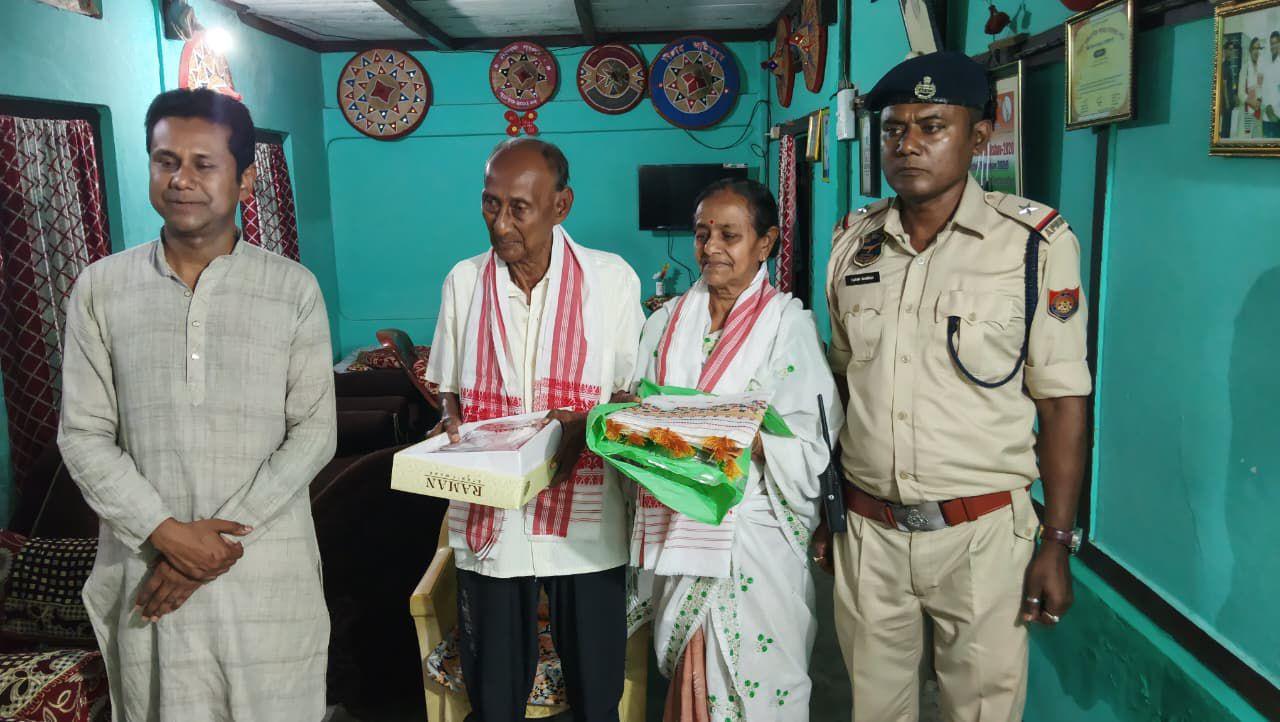 At Shaheed Kanaklata's residence