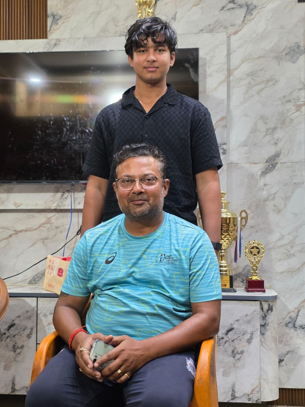 मनीष ओझा, वैभव सूर्यवंशी के साथ