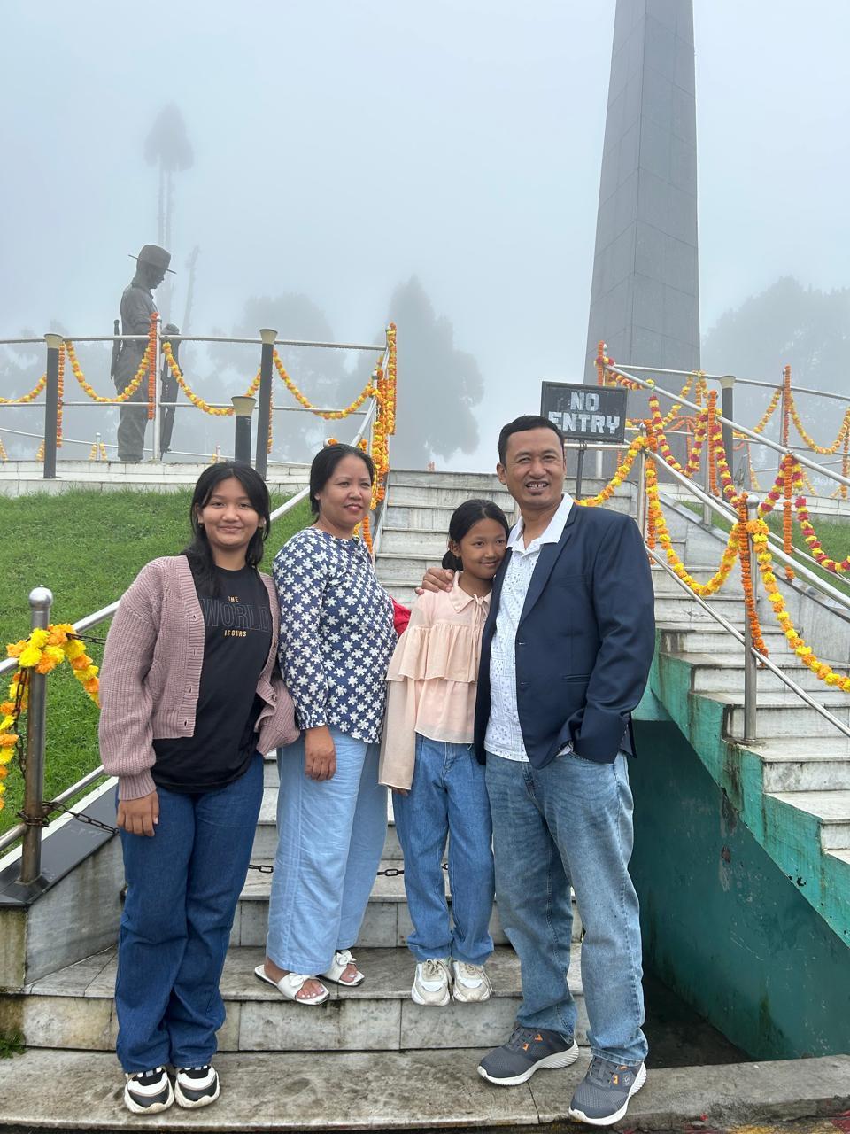Pastor Reverend Manu Thiumai with his family