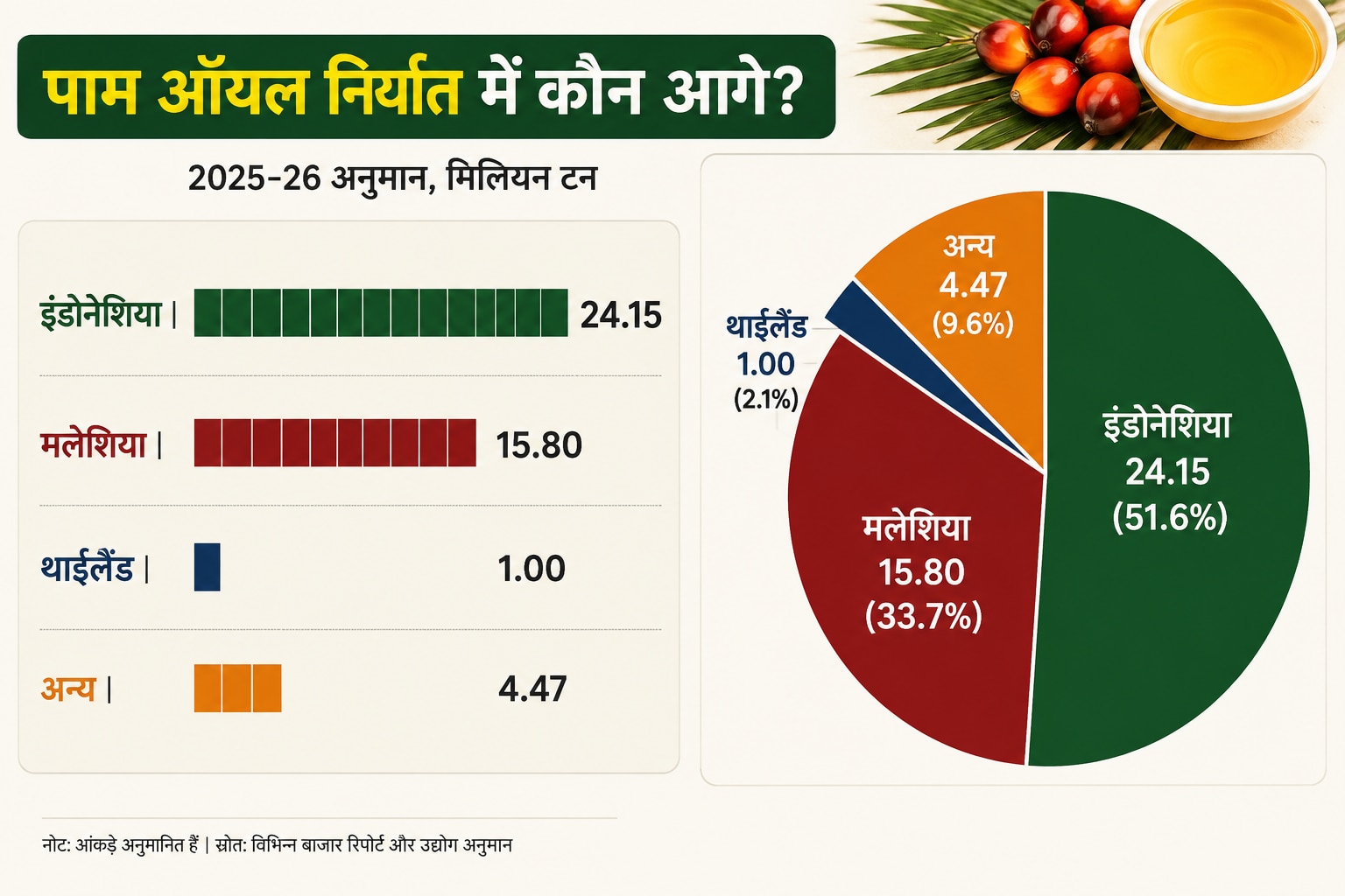 पाम ऑयल में कौन आगे?