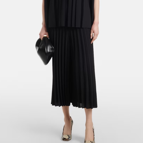 Joseph Anvers Airy Plissé Cropped Culottes, ₹45,549