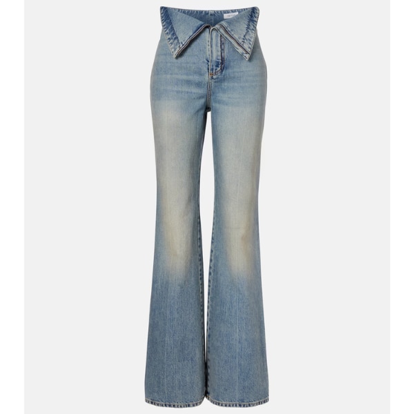 McQueen High-Rise Wide-Leg Jeans, ₹91,943 approx.