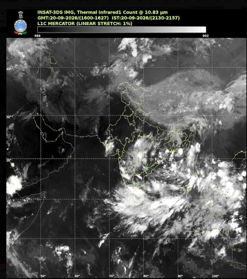 IMD-র স্যাটেলাইট চিত্র
