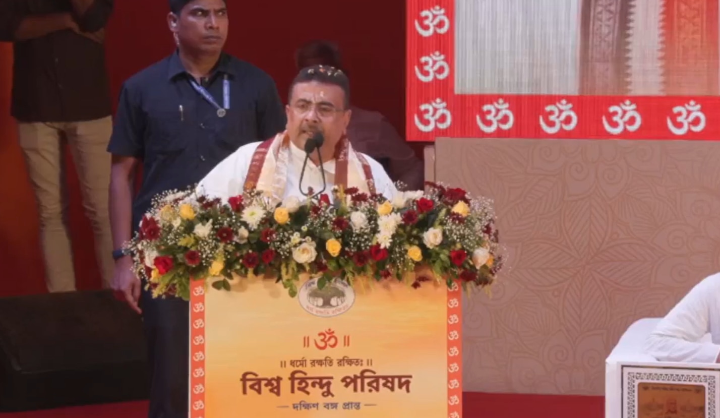 আলিপুরের উত্তীর্ণ সভাঘরে মুখ্যমন্ত্রী শুভেন্দু অধিকারী।