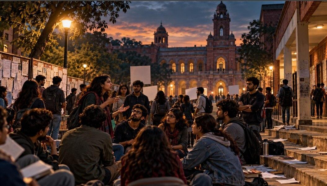 छात्र-छात्राओं के बीच हॉस्टल और मेस की व्यवस्था एक बड़ा मुद्दा है (फोटो : AI)