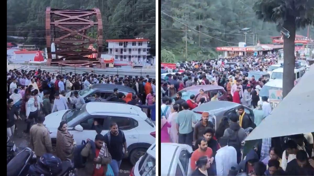 कैंचीधाम जाने वाले रास्ते पर लगा जाम (फाइल फोटो)