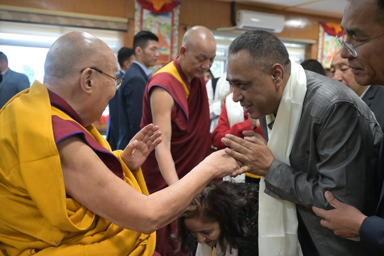 Taking blessings of His Holiness Dalai Lama in Dehradun