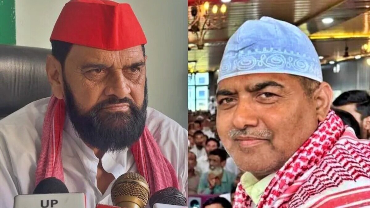 कुंदरकी- सपा के हाजी मोहम्मद रिजवान (बाएं) और बीजेपी के रामवीर ठाकुर (दाएं) 