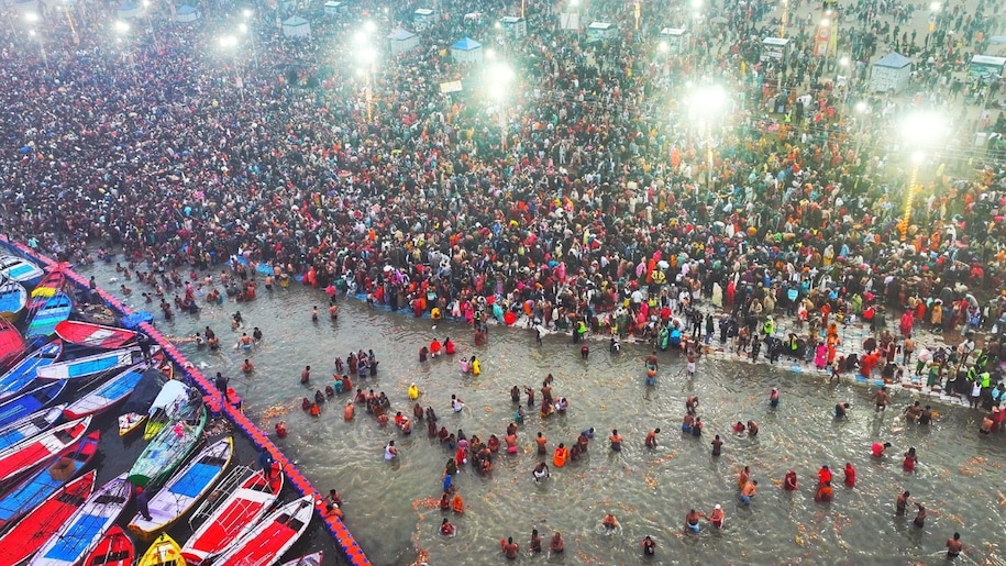 drone shots of maha kumbh drone shots of maha kumbh