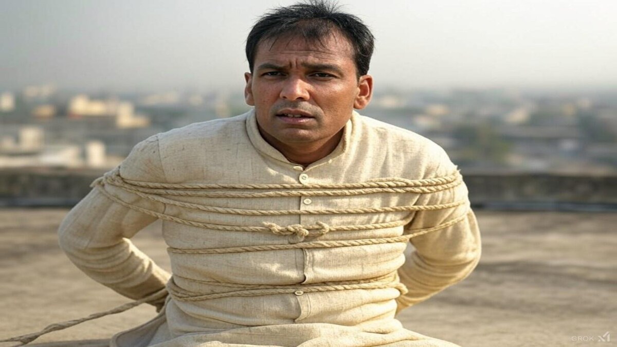 Fake kidnapper was caught in Hardoi Fake kidnapper was caught in Hardoi