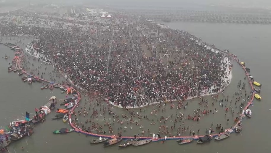 drone shots of maha kumbh drone shots of maha kumbh