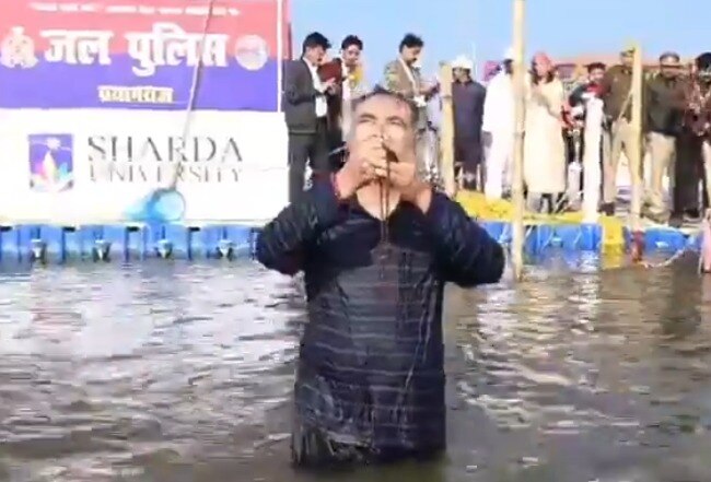 DGP Prashant Kumar Prayagraj visit DGP Prashant Kumar Prayagraj visit