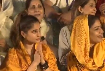 Raveena and Rasha in Mahakumbh
