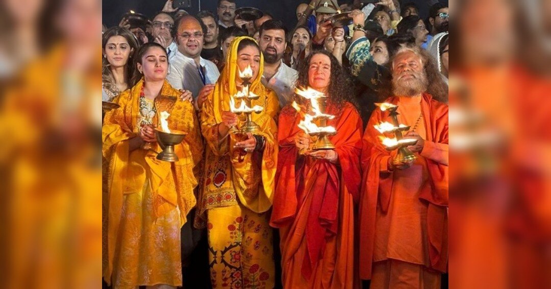 Raveena and Rasha in Mahakumbh