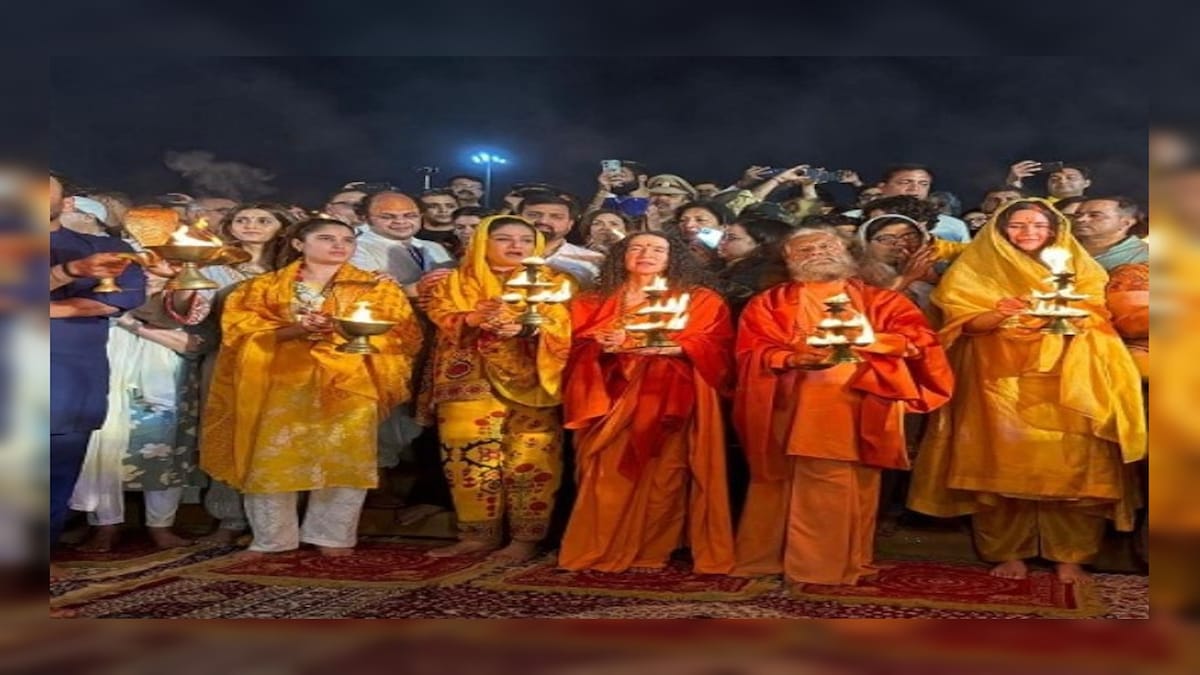 Raveena and Rasha in Mahakumbh Raveena and Rasha in Mahakumbh