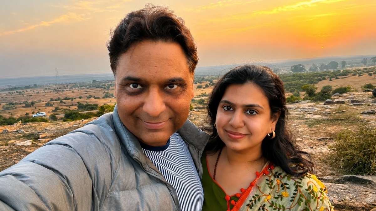 Divya Mittal with Husband Gagandeep Singh