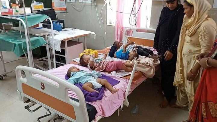महाराजगंज: 7 दिन में दो हजार से ज्यादा बुखार के केस, अस्पताल में एक बेड पर 4-4 बच्चे UP Tak