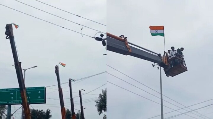 मुजफ्फरनगर: स्वतंत्रता दिवस पर लोगों में दिखा गजब का उत्साह, क्रेन पर निकाली तिरंगा यात्रा UP Tak