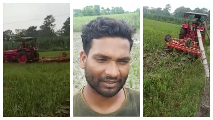 लखीमपुर खीरी: आवारा पशुओं से परेशान था किसान, गुस्से में आकर ट्रैक्टर से जोत दी 3 एकड़ फसल UP Tak