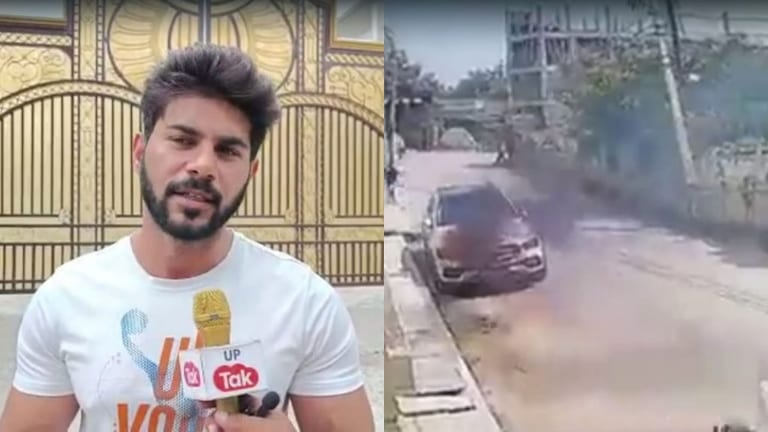 किसी और मिस्त्री से काम कराने को लेकर चिढ़े दूसरे मिस्त्री ने लगाई थी मर्सिडीज में आग UP Tak