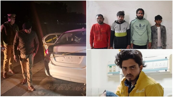 नोएडा: कार में लिफ्ट देकर लूटपाट करने वाले पांच बदमाश पुलिस मुठभेड़ के दौरान गिरफ्तार UP Tak