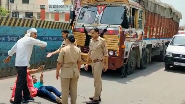 अकेली युवती ने रोक दिया नेशनल हाईवे पर ट्रैफिक, सड़क पर हुआ खूब बवाल, जानें इसकी वजह UP Tak