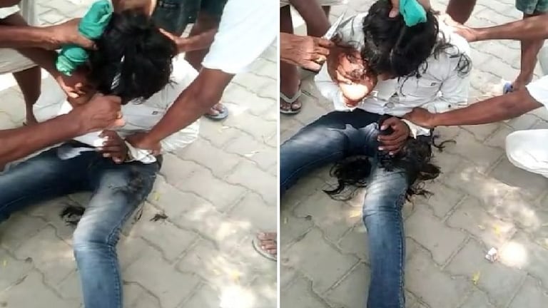 हरदोई: छेड़छाड़ के आरोप में ग्रामीणों ने युवक के बाल काटे, वीडियो वायरल UP Tak