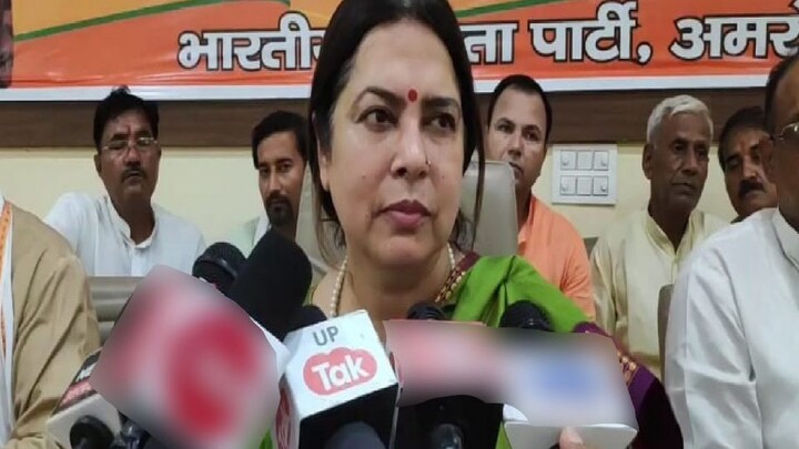 केंद्रीय मंत्री मीनाक्षी लेखी ने अखिलेश-राजभर गठबंधन को बेमेल विवाह बताते हुए कही ये बात UP Tak
