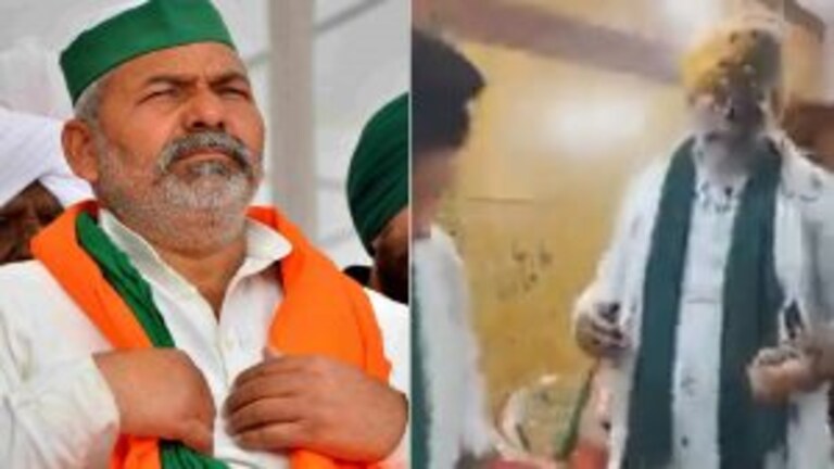 UP के किसान नेता राकेश टिकैत के चेहरे पर बेंगलुरु में फेंकी गई स्याही, मारपीट भी हुई UP Tak