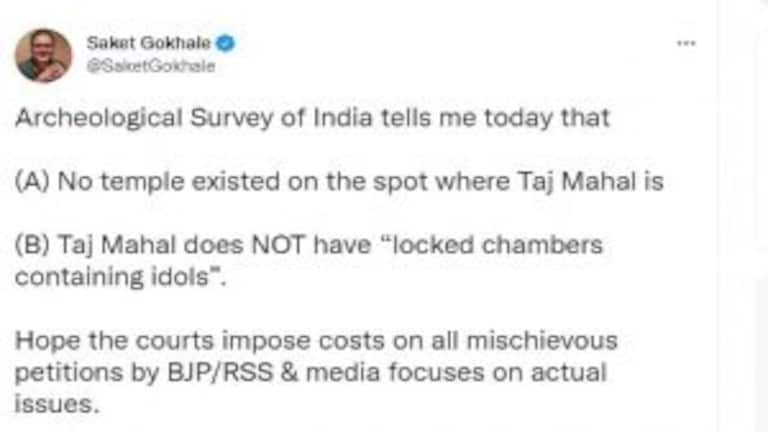 ताजमहल के मंदिर होने और 22 बंद कमरों के सवालों पर ASI ने आरटीआई के तहत दिया ये जवाब UP Tak