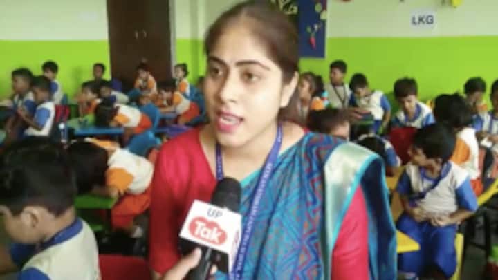 प्रयागराज: वायरल वीडियो वाली विशाखा बन गईं स्टार! ऐसे पढ़ाती हैं कि खिलखिला उठती है क्लास UP Tak