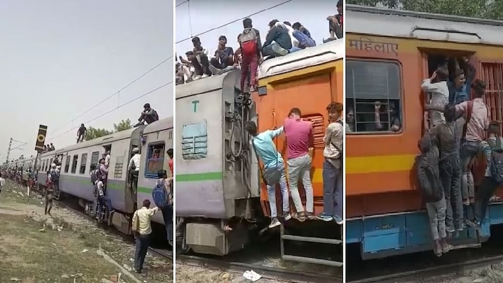 बागपत: ट्रेन की छत पर हाई वोल्टेज करंट के खतरे के बीच यात्रा कर रहे लोग, वीडियो वायरल UP Tak